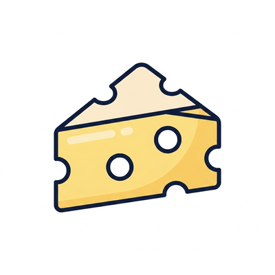 A wedge of cheese